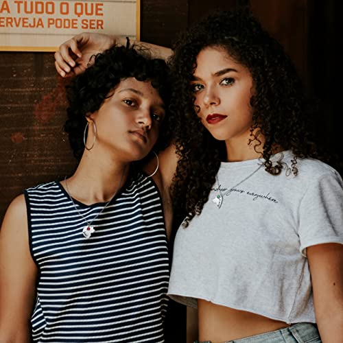 Top Plaza Best Friends Forever and Ever Necklaces for 3 BFF Heart Puzzle Matching Alloy Pendant Necklaces Set Friendship Jewelry for Sisters2