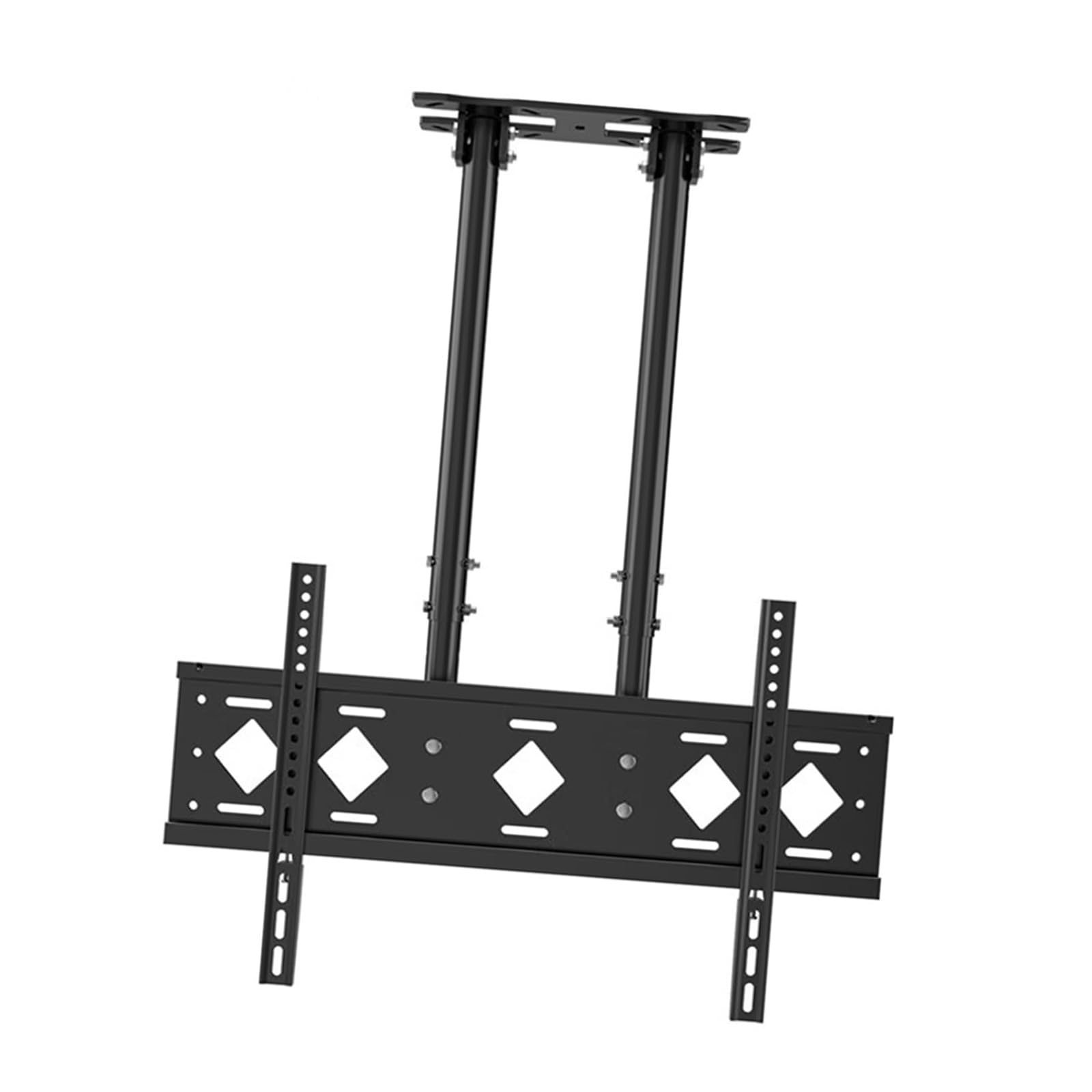 Support plafond TV pour gagner de la place écran 55 à 86 pouces à double tube