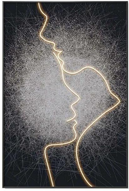 Modern Abstract Art led Wall Light for Home Decor Smile