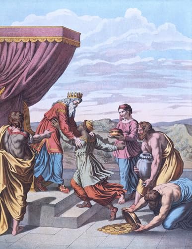 Tableaux Moderne Toile Décor Art Mural Le Roi Salomon par Raphaël 60x90cm