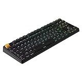 JamesDonkey J4 Wireless Mechanical Keyboard - 80% Layout(87 Keys)Banana Switch, QMK RGB Backlit, 2.4G/Bluetooth/USB-C, Double-Shot Cherry PBT Keycaps, 3750mAh Battery, Mac/Win/Linux Compatible - Black