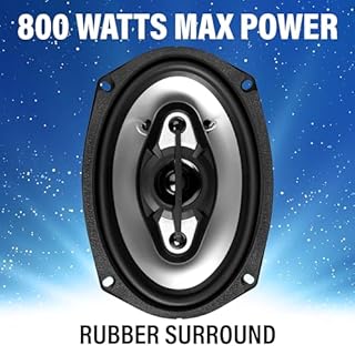 BOSS Audio Systems NX694 6 x 9 Inch Car Door Speakers - 800 Watts (per Pair), Coaxial, 4 Way, Full Range 4 Ohms, Sold in Pairs, Bocinas para Carro