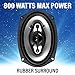 BOSS Audio Systems NX694 Onyx Series 6 x 9 Inch Car Door Speakers - 800 Watts (per Pair), Coaxial, 4 Way, Full Range 4 Ohms, Sold in Pairs, Bocinas para Carro