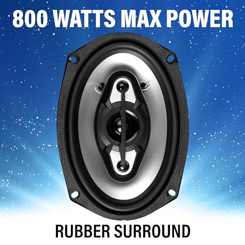 BOSS Audio Systems NX694 6 x 9 Inch Car Door Speakers - 800 Watts (per Pair), Coaxial, 4 Way, Full Range 4 Ohms, Sold in Pairs, Bocinas para Carro by BOSS Audio Systems - Image 4