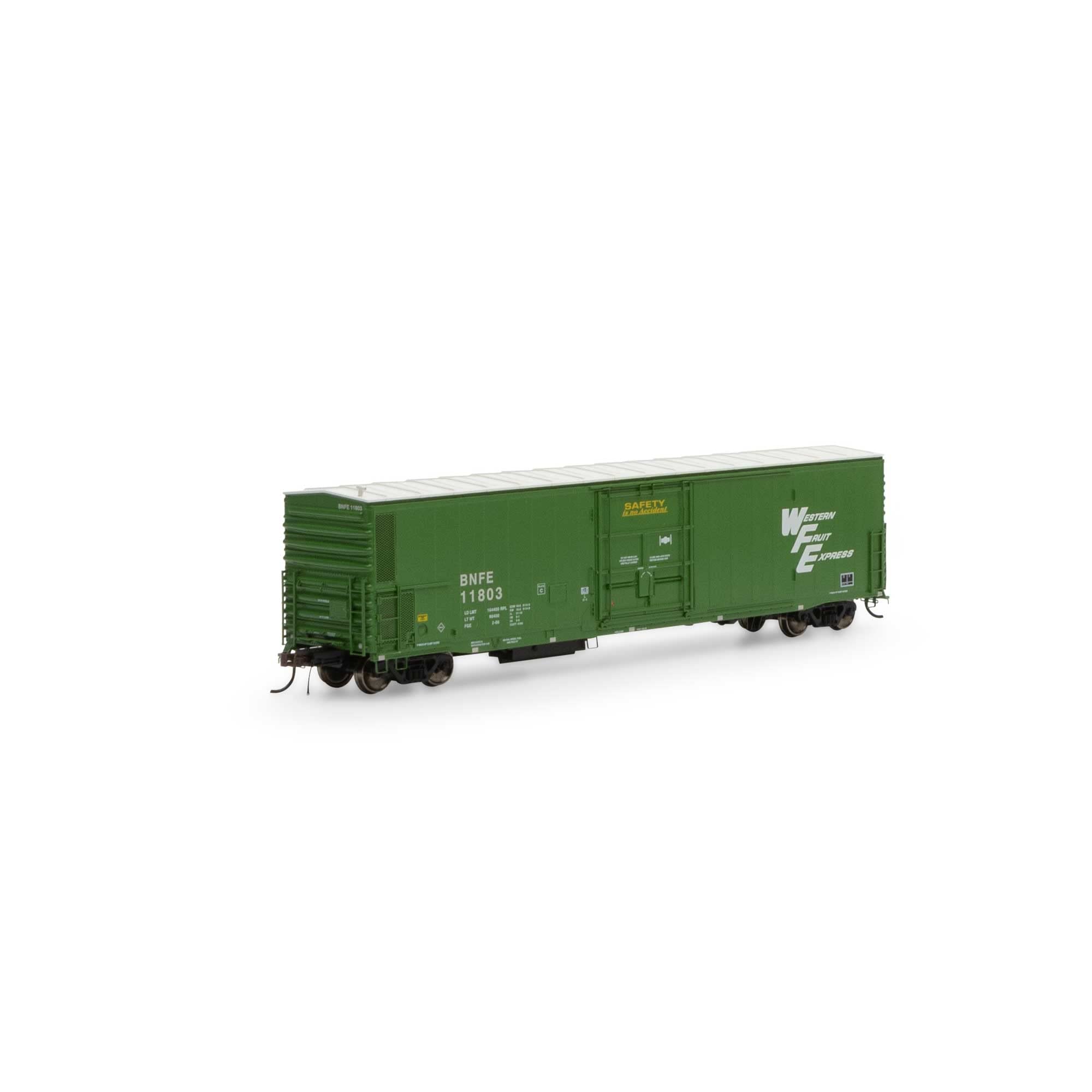 Athearn HO 57' Mechanical Reefer with Sound BNFE/Green #11803 ATHG66404 HO Rolling Stock