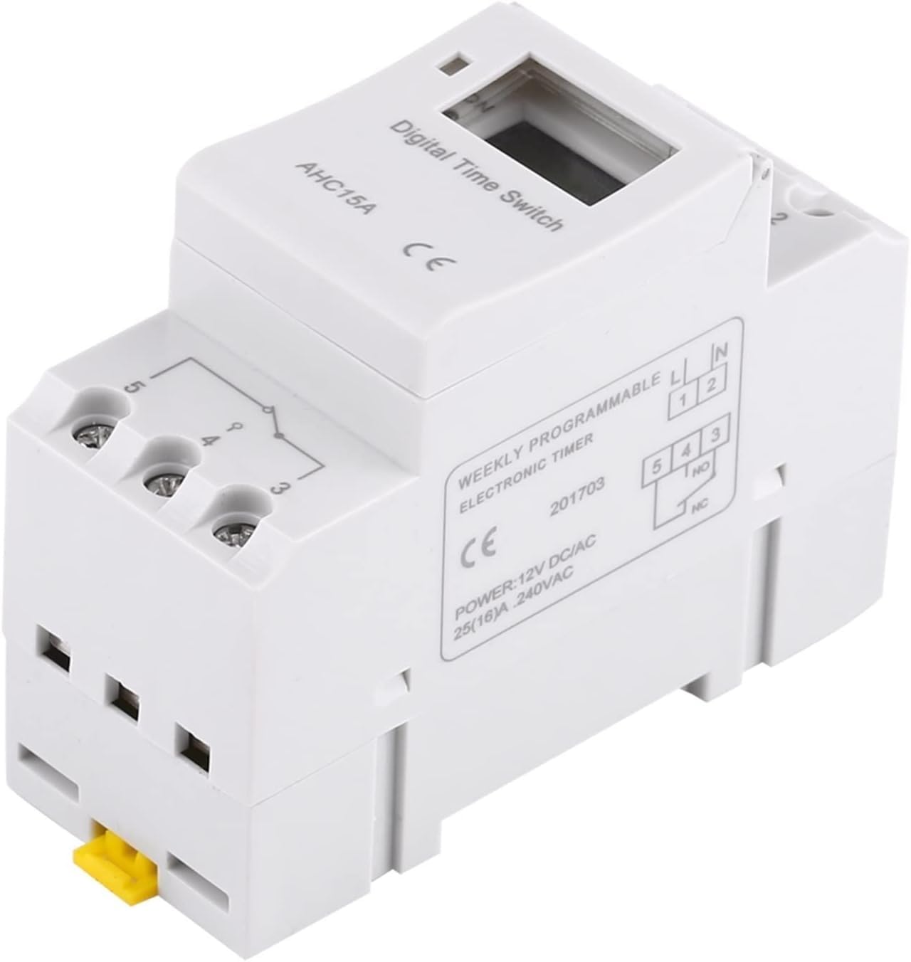 1 pieza temporizador de interruptor 220V 110V 24V 12V AHC15A TE-4163 temporizador de potencia LCD Digital relé de interruptor de tiempo programable 16A THC15(20ON 20OFF-110V)