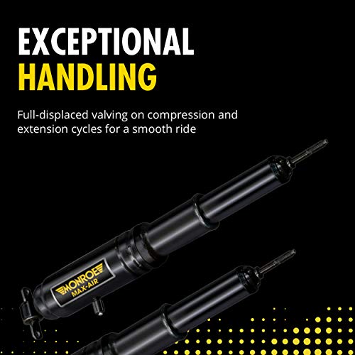 Image of DRiV Monroe Air Shock Absorber - MA822 - Adjustable Shocks Maintain Ride Height - Heavy-Duty Construction With Lubricated Air Sleeve - Better Road Handling & Easy to Adjust