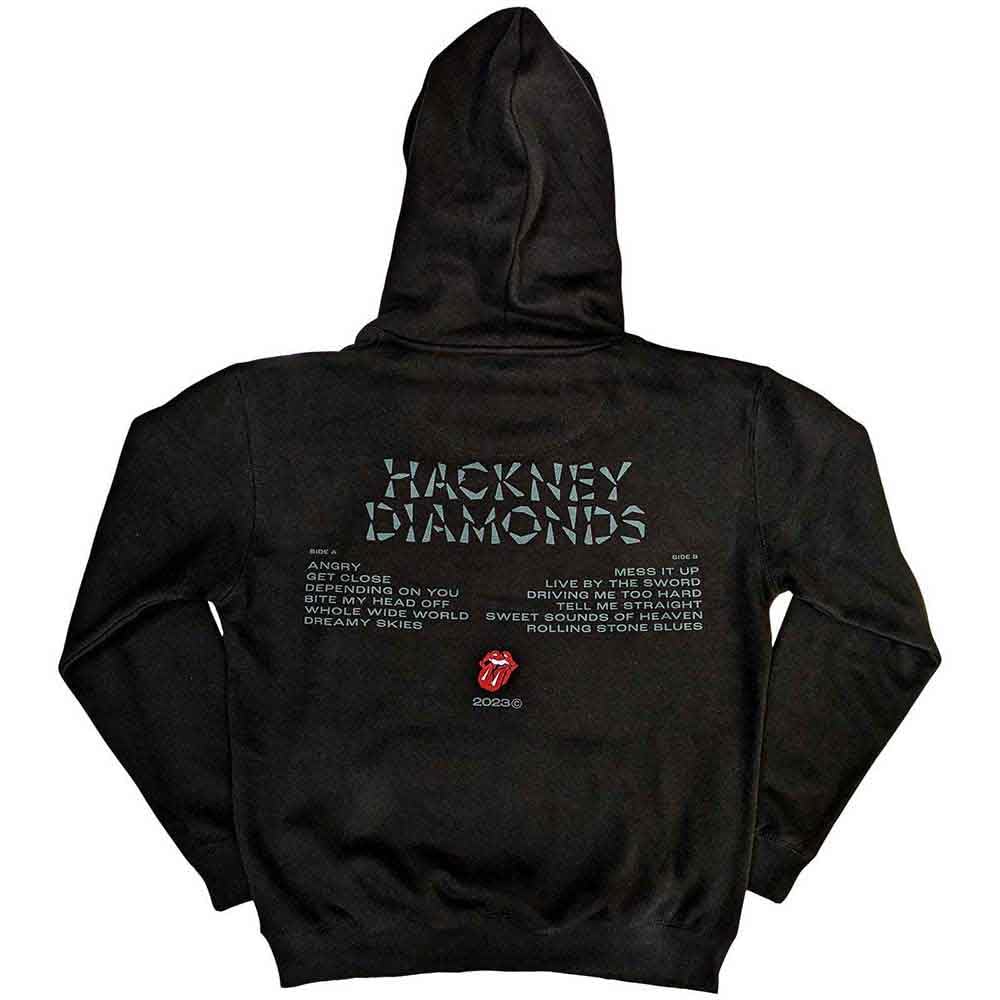 Sweat à capuche The Rolling Stones Hackney Diamonds noir de Rock Off