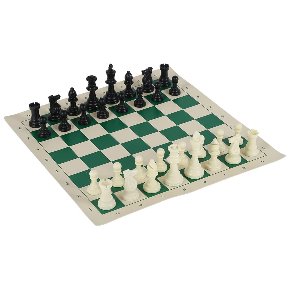 ZAW Juego de juego de ajedrez de cuero Backgammon Peones Tablero plegable Interior Viaje Ajedrez Peones Juego de ajedrez (Color: Blanco)
