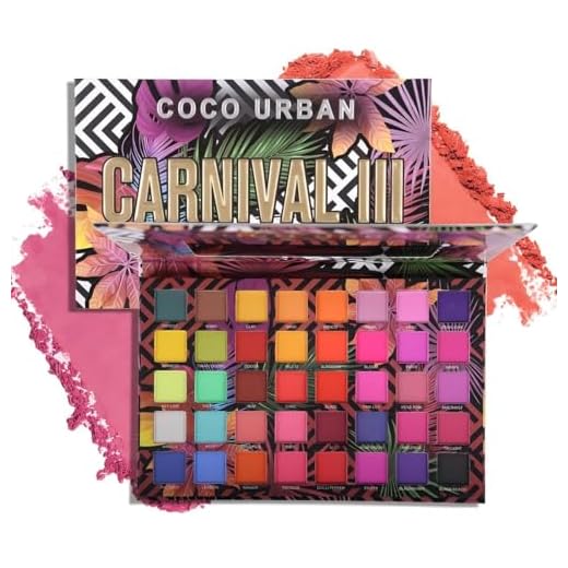 Katiluxiya Palette professionnelle d'ombres à paupières de 40 couleurs, maquillage coloré mat Ombres à paupières mixtes imperméables Palette de fards à paupières Matte Shimmer Eye Shadow (02)