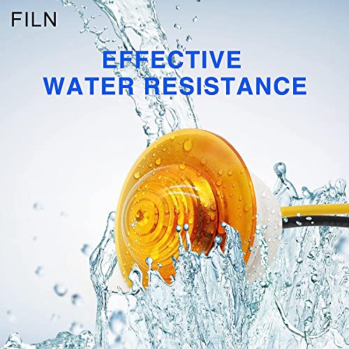 Filn 10Pcs 19Mm (3/4") 12V Round Led Side Marker Light Clearance Turn Signal Indicator Light Bullet Grommet Lights Waterproof For Trailer Truck Car (Yellow-10Pcs) #TOP5