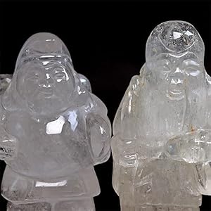 天然石水晶　七福神置物セット　No.1561 天然石水晶 七福神置物セット No.1561