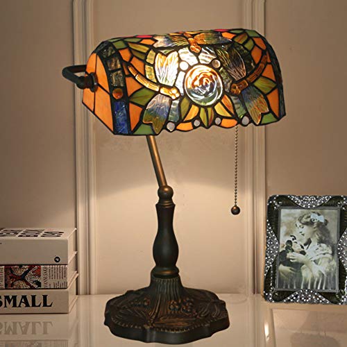 Lampe Bankers art nouveau libellule luminaire de table haute qualité