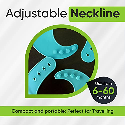 a-baby-cherry-Baby-Bib-21st-Century-Bib-Waterproof-Silicone-Bib-for-Feeding-Infants-and-Toddlers-6M-to-5-Yr-Comfortable-Soft-Waterproof-Bibs-Set-of-1-Turquoise