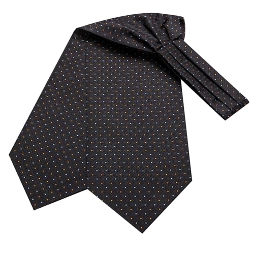 Image of Dubulle Paisley Floral Ascot for Men Self Tie Mens Cravat and Pocket Square Cufflinks Wedding