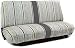Outlaw Universal Bench Seat Cover Fits Ford, Chevrolet, Dodge, and Full Size Pickup Trucks - Gray