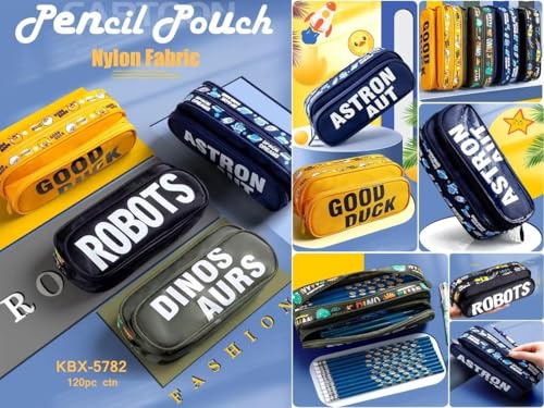 Image of Invite EnterprisePencil Pouch Multi-Purpose Zipper Pouch Case, Travel Pouch Bag, Stationery Organizer Bag, Pen & Pencil Pouch for School & College, Birthday Return Gift for Kids (Good Duck-Yellow)