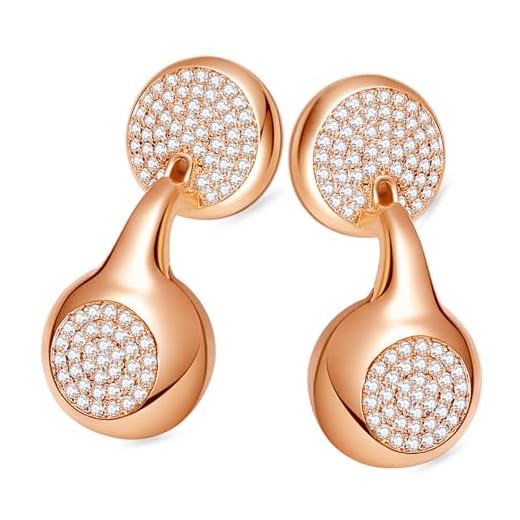 FUNNYEAH JewelPods H01 Wireless Earbuds, Pretty Bluetooth Headphones for Women, Teardrop Design Metal Earbuds with Premium Sound, AI Clear Call & 72H Play, Unique Gift for Her, Rose Gold