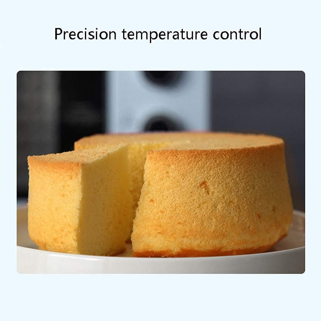 38L Mini Oven Adjustable Temperature 0-230 ℃ and 120 Minutes Timer Computerized Multifunctional Hot Air Circulation Low Temperature Fermentation Furnace Lamp Electric Oven Double Glass Door Aesthetic