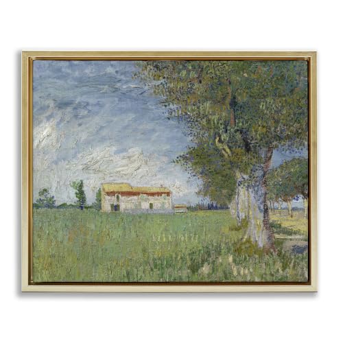 Farmhouse Corn Landscape Classic, 17 x 21 Inch Canvas in Floater Frame