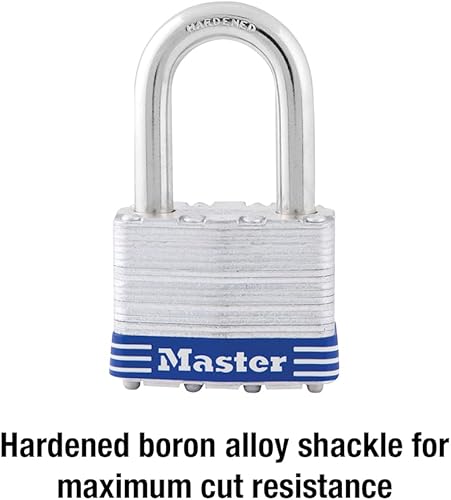 Miniatura 3 de Master Lock 5DLF - Candado para exteriores con llave, 1 paquete, color plateado