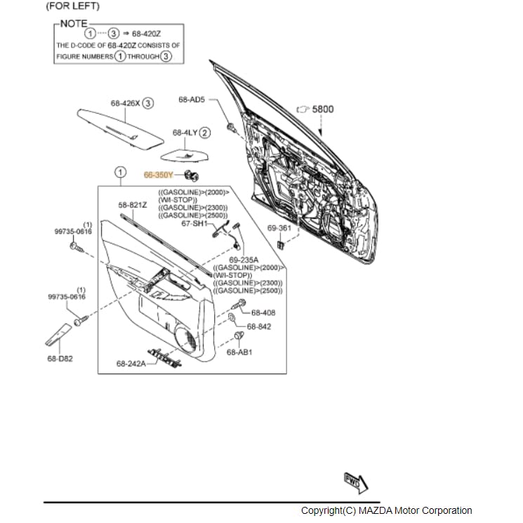 Amazon.com: Mazda BBM2-66-370 Door Window Switch : Automotive