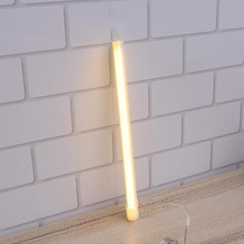 Letreros LED de neón de color blanco cálido, luz nocturna, funciona con pilas o USB, letras de marquesina LED, luces decorativas de neón, la mejor