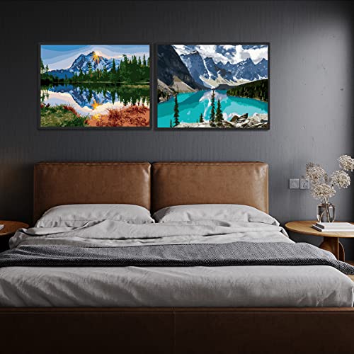 Colorwork Paint By Numbers For Adult Beginner, Acrylic Painting Kits On Canvas, 12" W X 16" L Drawing Craft With 3 Paintbrushes, Acrylic Pigment, Rolled Canvas Not Creases #TOP2