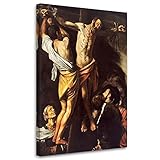 Feeby Wandbilder 20x30 cm die Kreuzigung des hl. Andreas - Caravaggio 1 tlg Modern Vlies Leinwandbilder Bilder Kunstdruck Wanddeko Design Wohnzimmer Schlafzimmer Büro REPRODUKTION mehrfarbig