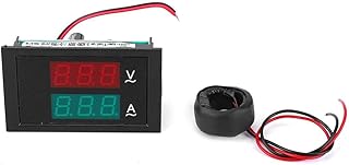 DL85-2042 Ammeter Voltmeter Panel Mounting Meter Dual Display Digital Current Voltage Power Energy Meter Multimeter AC 80V-300V 0-100A Amp Voltage Power Meter Tester
