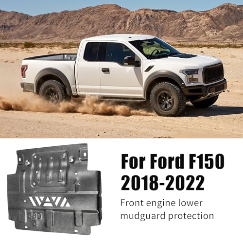 Image of Lower Front Splash Shield for Ford F-150 2018-2022, FL3Z-5D032-D Engine Guard Compatible With 2.7L 3.3L 3.5L (Not for XLT 2019 2020, Not for 3.5L 2019)