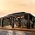 HOTEEL 12x20 Hardtop Gazebo on clearance with Metal Roof & Drainage System, Heavy Duty Galvanized Steel Gazebo with Aluminum Frame, Privacy Curtains and Netting, for All-Weather, Black (2026 Upgraded)