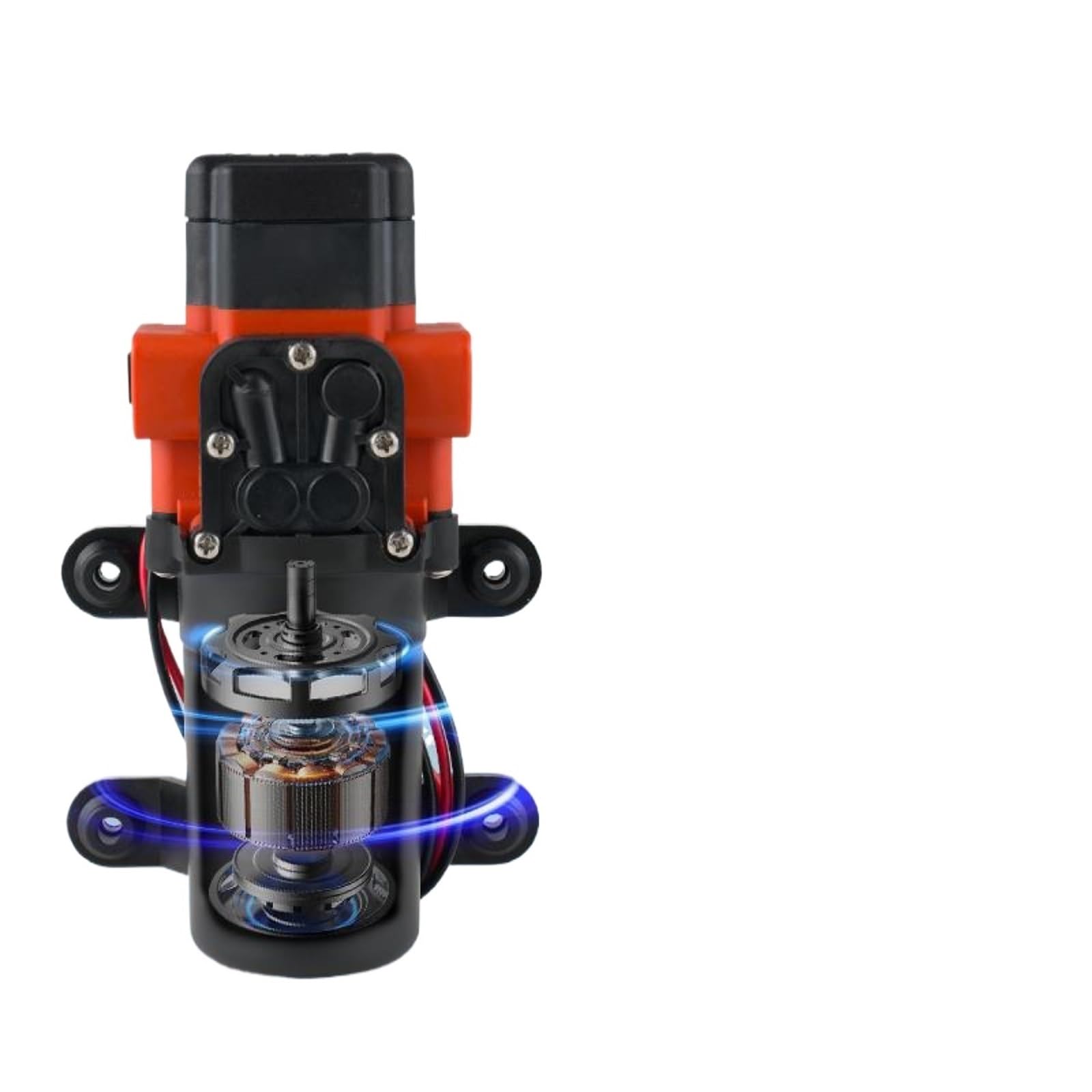 Pompe à eau à membrane 23C Series 5,6 LPM 12 V 24 V CC auto-amorçante avec interrupteur de pression (raccord 12 V DC-Barb-Fitting)