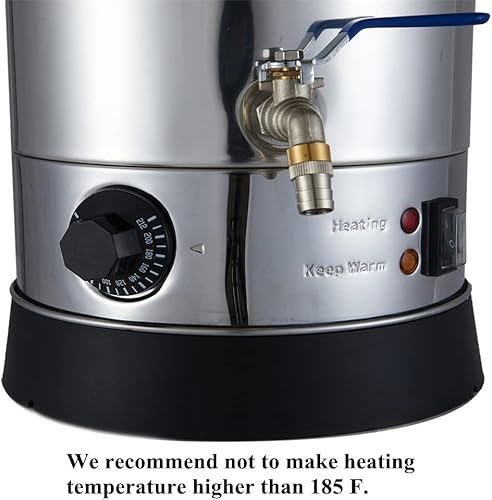 Miniatura 5 de Derretidor de cera de 30 cuartos de galón para hacer velas, olla de fusión de cera eléctrica grande con boquilla de vertido rápido, olla de fusión