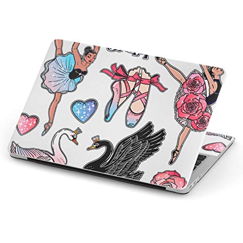 MacBook Air 13inch A1466 / A1369 専用スキンシール 2010~2017モデルまで対応 マックブック エア Mac Air 13インチ ノートブック フィルム ステッカー アクセサリー 保護 014949 バレエ 白鳥 イラス