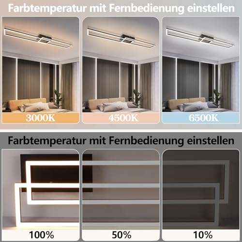Luminaire de plafond 36W avec télécommande pour éclairage modulable