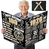 Turypaty Large 100th Birthday Guest Signature Card