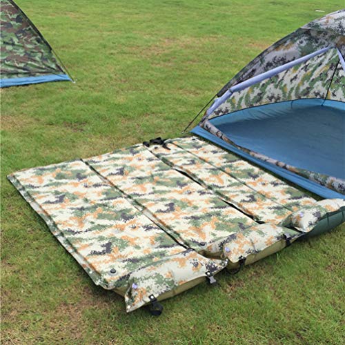 Almofada de dormir LIOOBO para ambientes externos autoinflável, almofada compacta para acampamento c