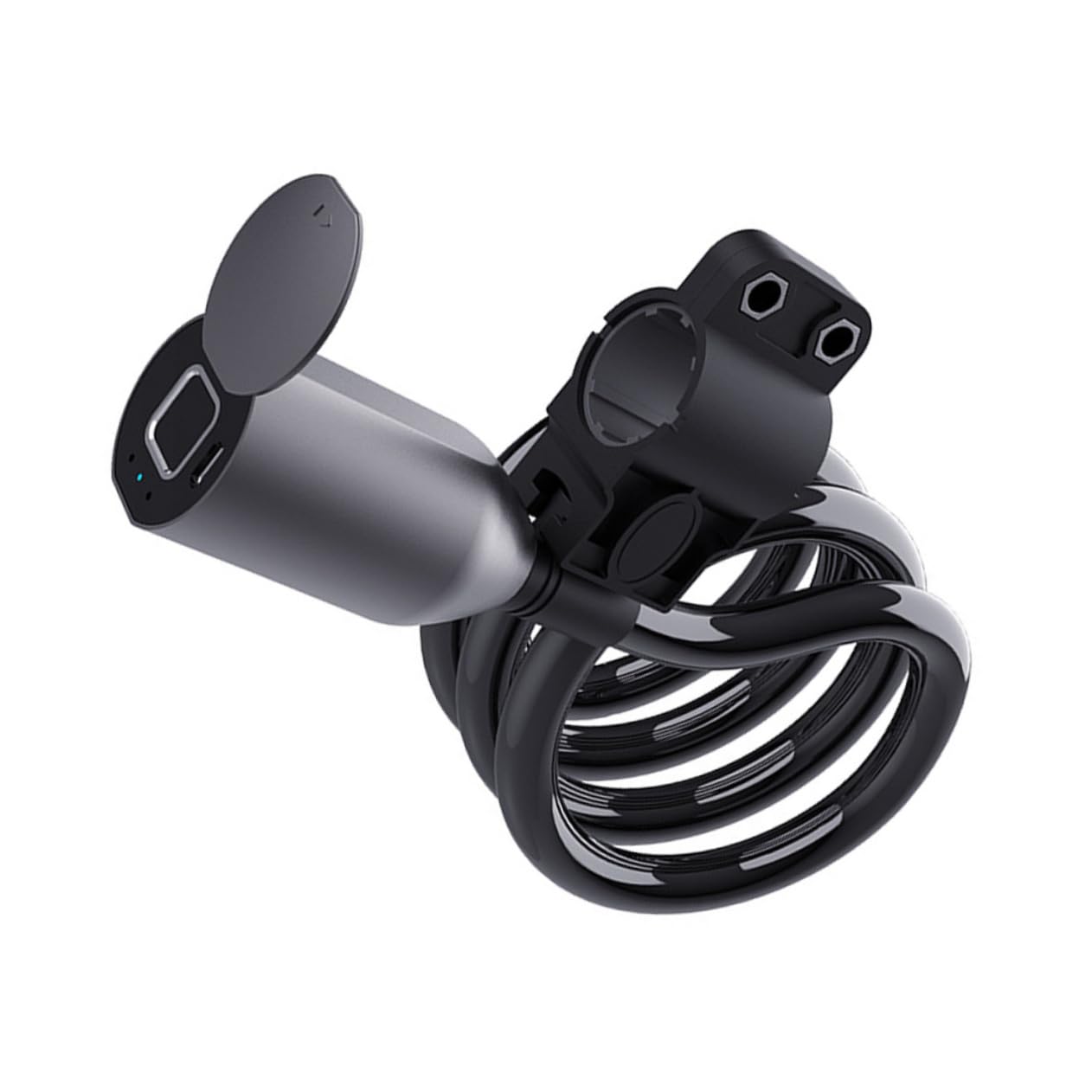 Fingerabdruck Fahrradschloss Schwarz Ip65 1, 5m Kabel 1 Satz