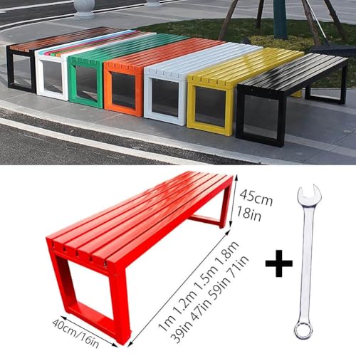 Banc de Jardin idéal pour balcon et terrasse en métal 120 cm