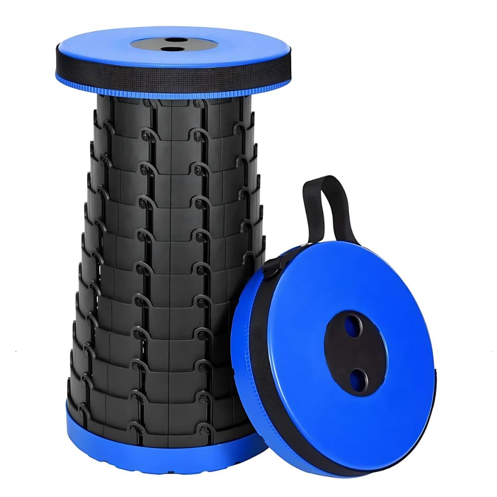 Drumstone 𝟏𝟓 𝐘𝐞𝐚𝐫𝐬 𝐖𝐚𝐫𝐫𝐚𝐧𝐭𝐲 Durable Portable Folding Stool with Adjustable Height, Anti-Slip Base & 397 lbs Weight Capacity – Lightweight & Compact for Travel and Outdoor Activities.-image-32