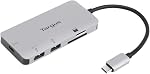 Targus USB C Multi-Port Hub USB 3.1 Gen 1 (5bps) 4X USB-A, Gray (ACH226CA)