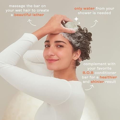 Miniatura 3 de Detox Solid Shampoo Bar (6.7 oz) | Champú de limpieza profunda sin perfume | Vegano, sin sulfatos, respetuoso con el medio ambiente | Cuidado del