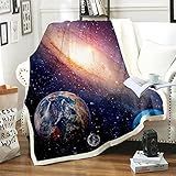 【Universelle Anwendungen】✨Umhüllen sie sich mit warmen und weichen umarmungen, wenn sie fernsehen und spaß mit Ihrer familie verbringen oder andere outdoor-aktivitäten wie reisen, camping und mehr mit unserer sorgfältig gestalteten sherpa-fleecedecke genießen.