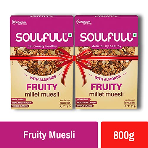 Soulfull Millet Muesli Fruit & Nut Super Saver Pack Contains Almonds