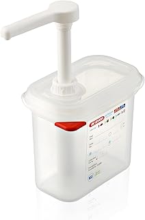 Araven CR821 GN Distributeur de sauce Taille 1/9 Capacité 1,5 L 190 mm x 176 mm x 108 mm Transparent