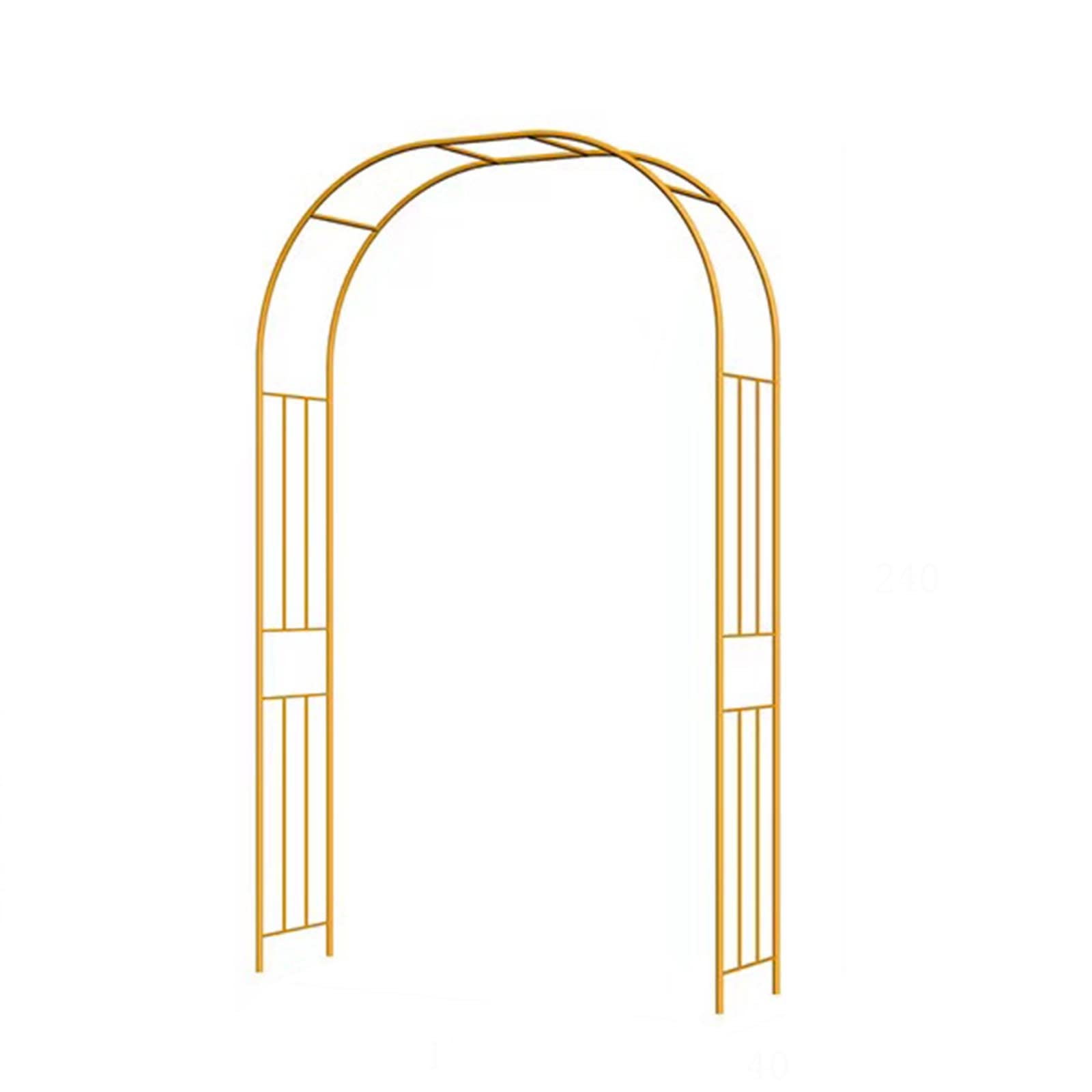 Refue Rosenbogen Super Torbogen Gartenbogen Rankhilfe mit Verzinkt  Schrauben Kletterpflanzen Efeu Rankgitter Hbsch Rankbogen (Farbe : Yellow,  Gre : B150 x H240cm): Amazon.de: Garten