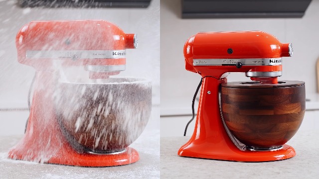 Tazón de Madera para Mezclar Compatible con KitchenAid 5 Cuartos miniatura 6