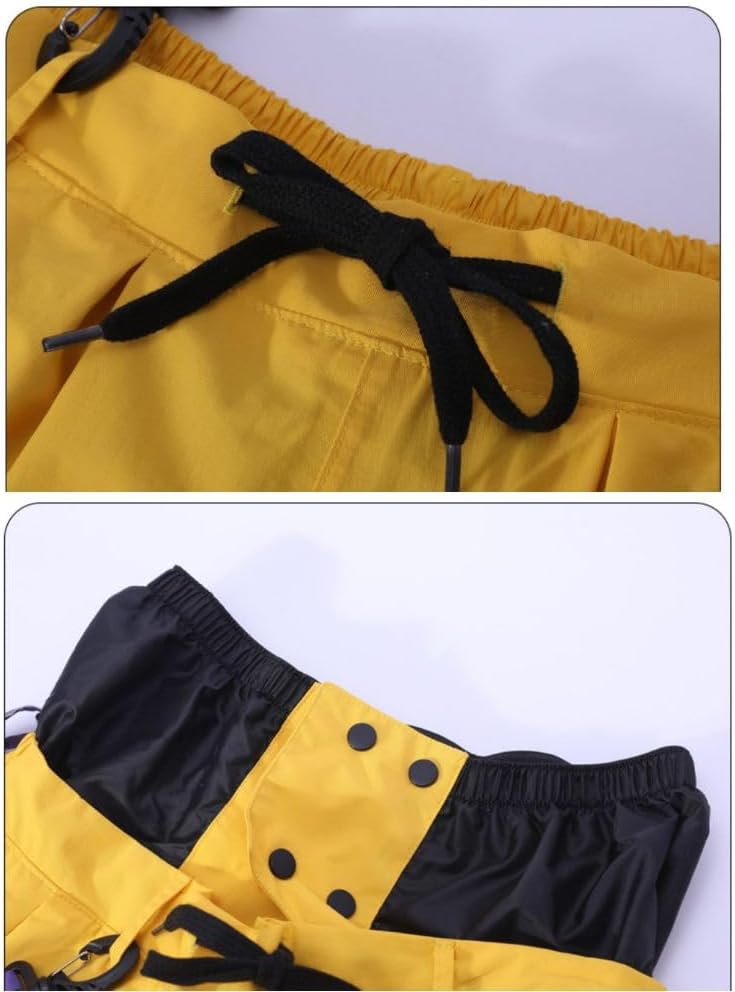 DOOREK Super Baggy Style Snow Pants for Men Women Insulated Ski Pants Unisex 3L Fabric Waterproof Cargo Snow Pants