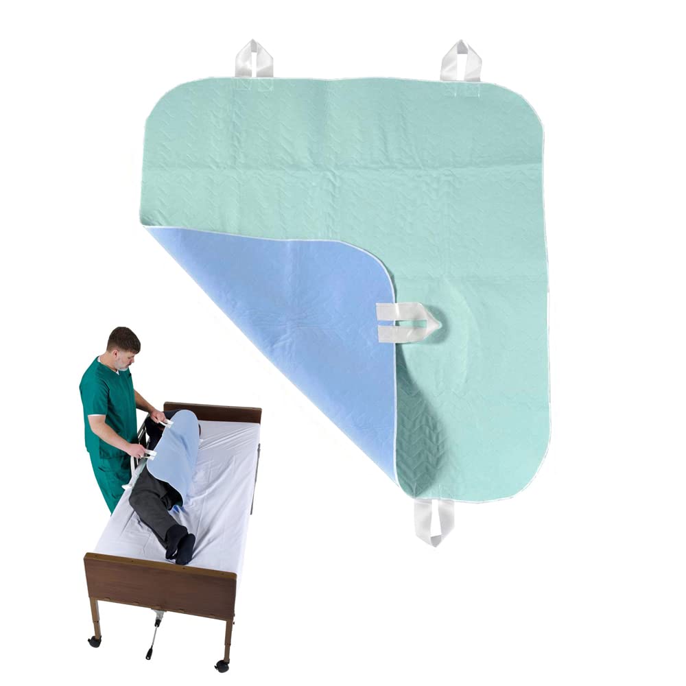 Positioning Bed Pad with Handles, Incontinence Mattress Bedding